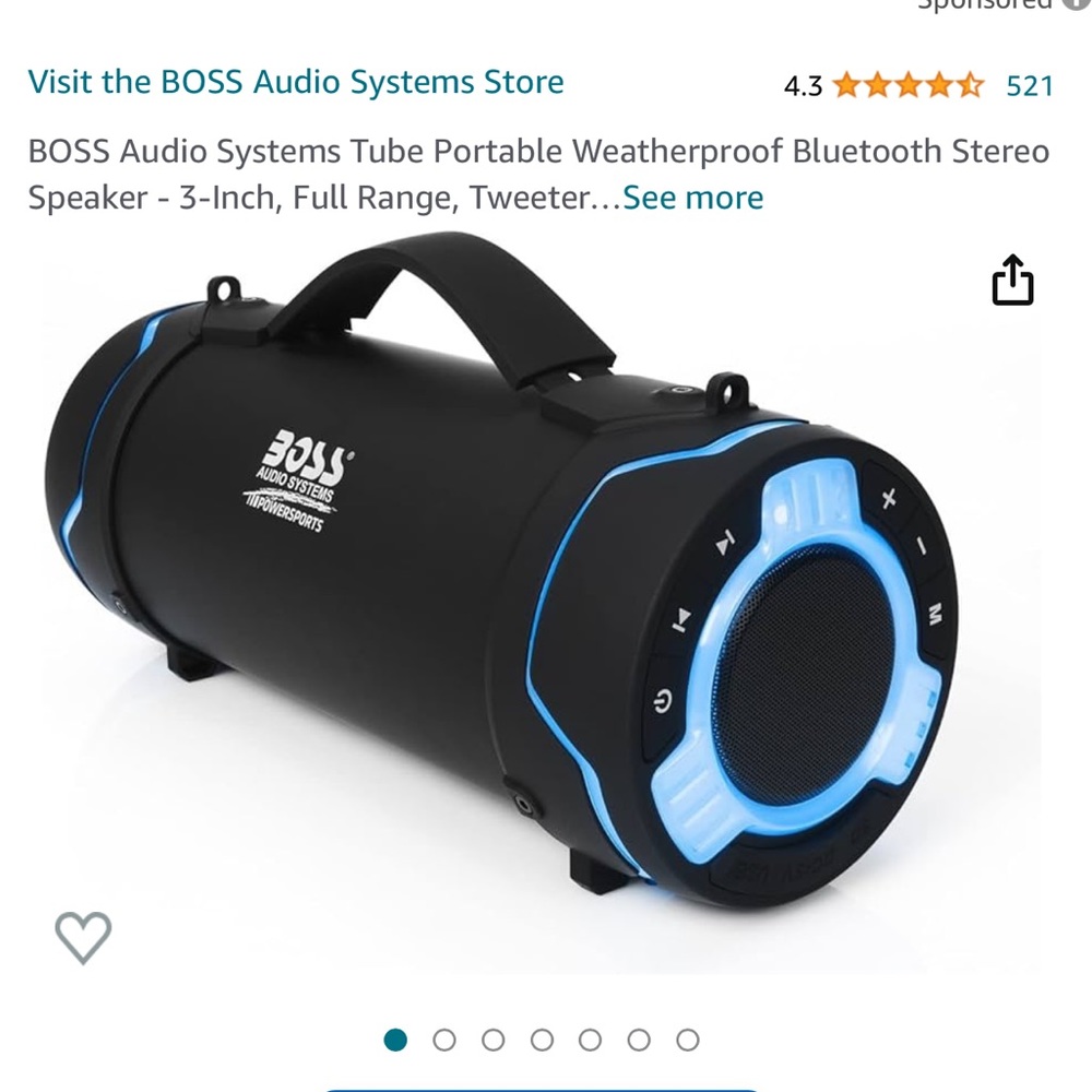 Boss Bluetooth speaker new in box